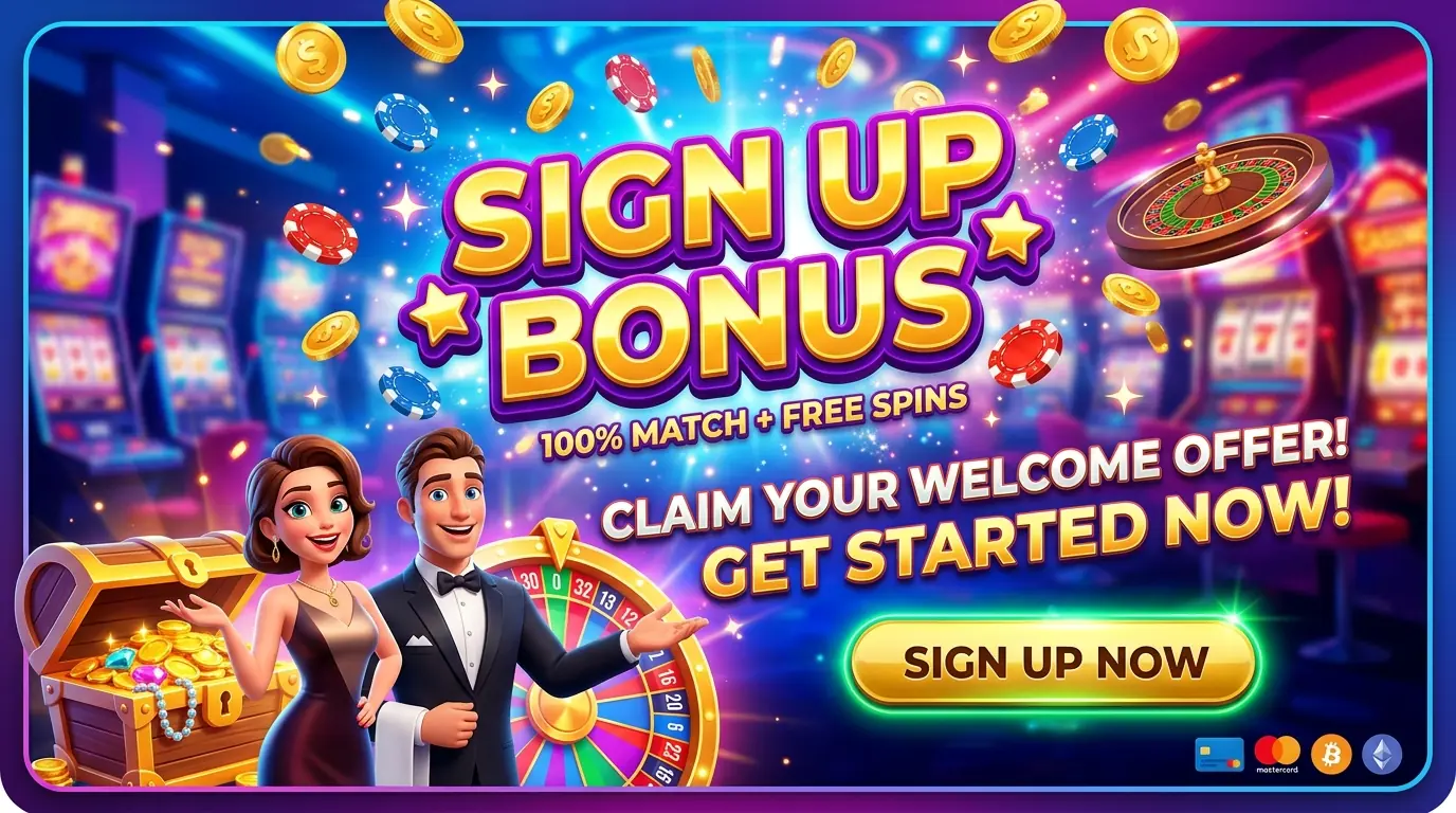Lucky Manor sign up bonus